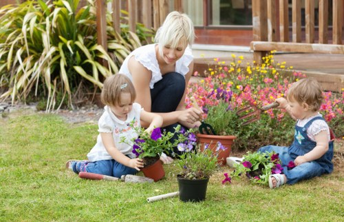 Transfer station use for garden waste and recyclable materials