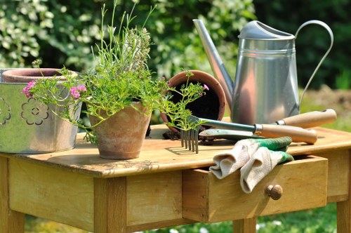 Decorative garden fencing enhancing a Cudham home