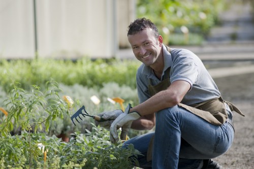 Seasonal garden maintenance work in Cudham with flowers and lawns